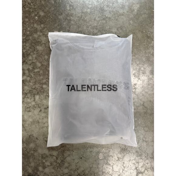 TALENTLESS-MENS HOODIE - CIRCLE LOGO EMBROIDERED(STEEL GREY) SIZE M - Picture 8 of 8